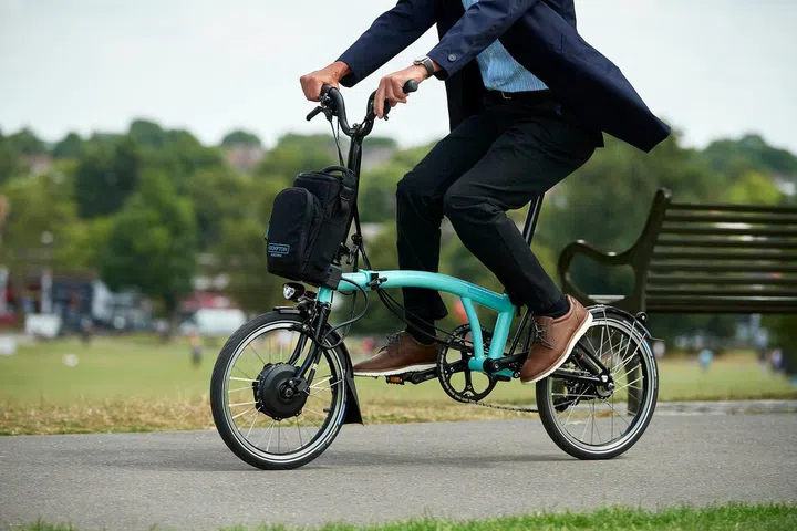 The Brompton Electric comes in two versions: the 2-gear Urban for fast commutes, and the 6-gear Explore for longer trips.  Photo: Brompton Bicycle
