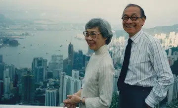 I.M. Pei with his wife Eileen