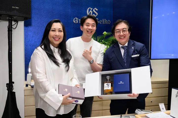 Ida Idris-Low at a recent Spring Drive watchmaking showcase at the Grand Seiko boutique in The Shoppes@Marina Bay Sands