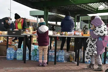 Polish border. By UNHCR