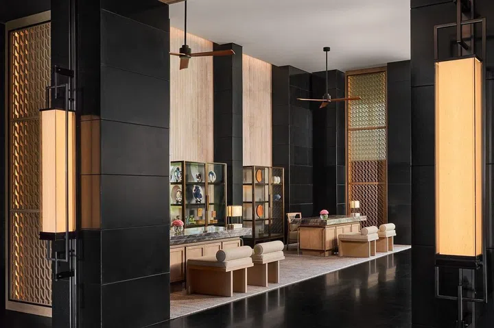 The lobby at Regent Phu Quoc. (Photo: Blink Design Group)