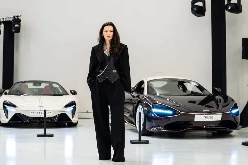 Chelsea Scott-Blackhall with the McLaren Artura Spider and 750S Coupe