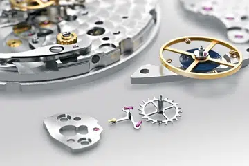 Rolex movement escapement