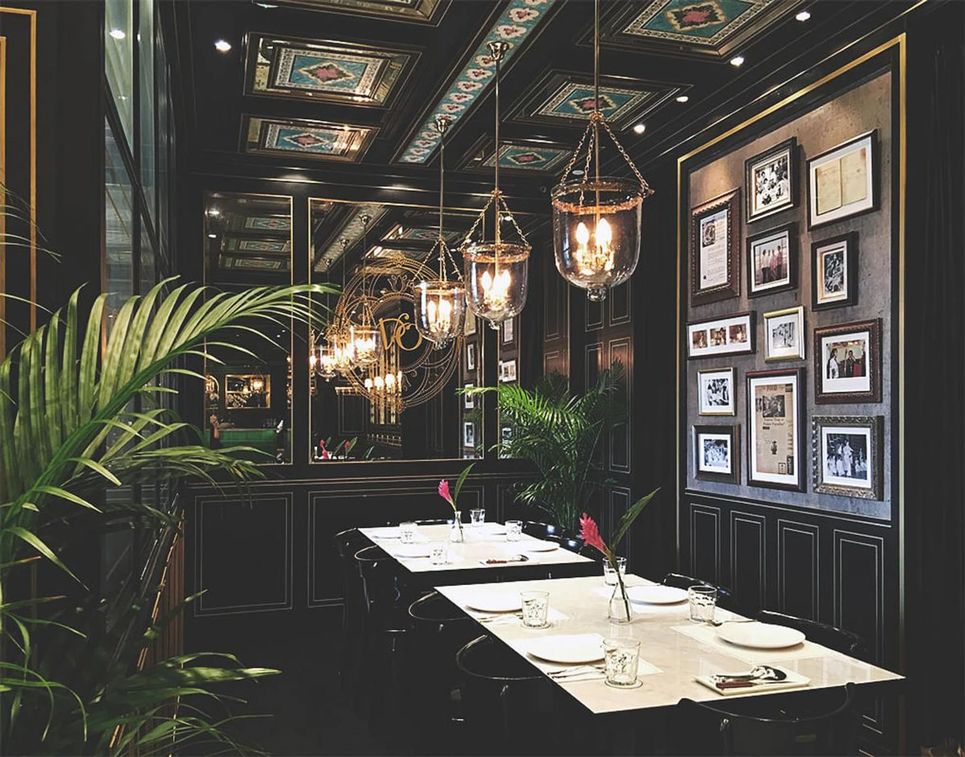 The sole private room at National Kitchen is a classy affair.