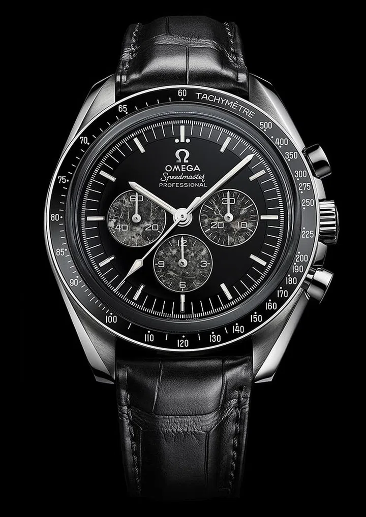 BORN AGAINThe new Speedmaster Moon Watch 321 Platinum houses the movement used in the original Speedmasters tested by Nasa.