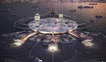 Spaceport city future architecture featured