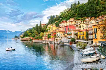 47709926 - town of menaggio on lake como, milan, italy
