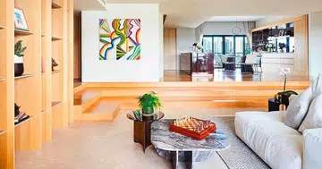 Cosy Sunken Living Room in this 3,300 sq ft Bukit Timah Condo