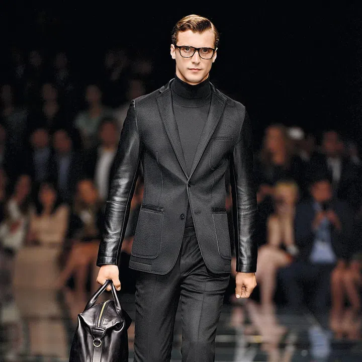 Fur and leather give a luxe look to classic cuts instantly.