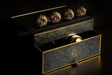 Durian Truffle snowskin mooncakes from Golden Moments