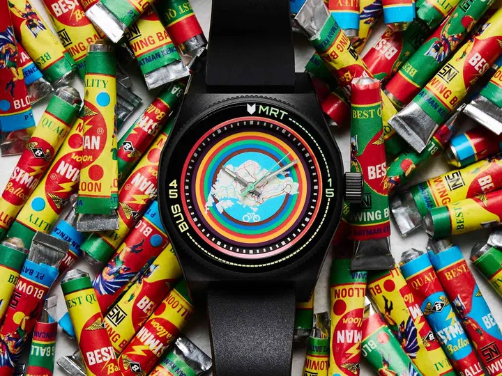Singapore watch brands: The TimeCrafters Commuter Watch with a 42mm stainless steel case, an intricate eight-layer dial inspired by Singapore’s MRT network map, and a stainless steel bracelet.