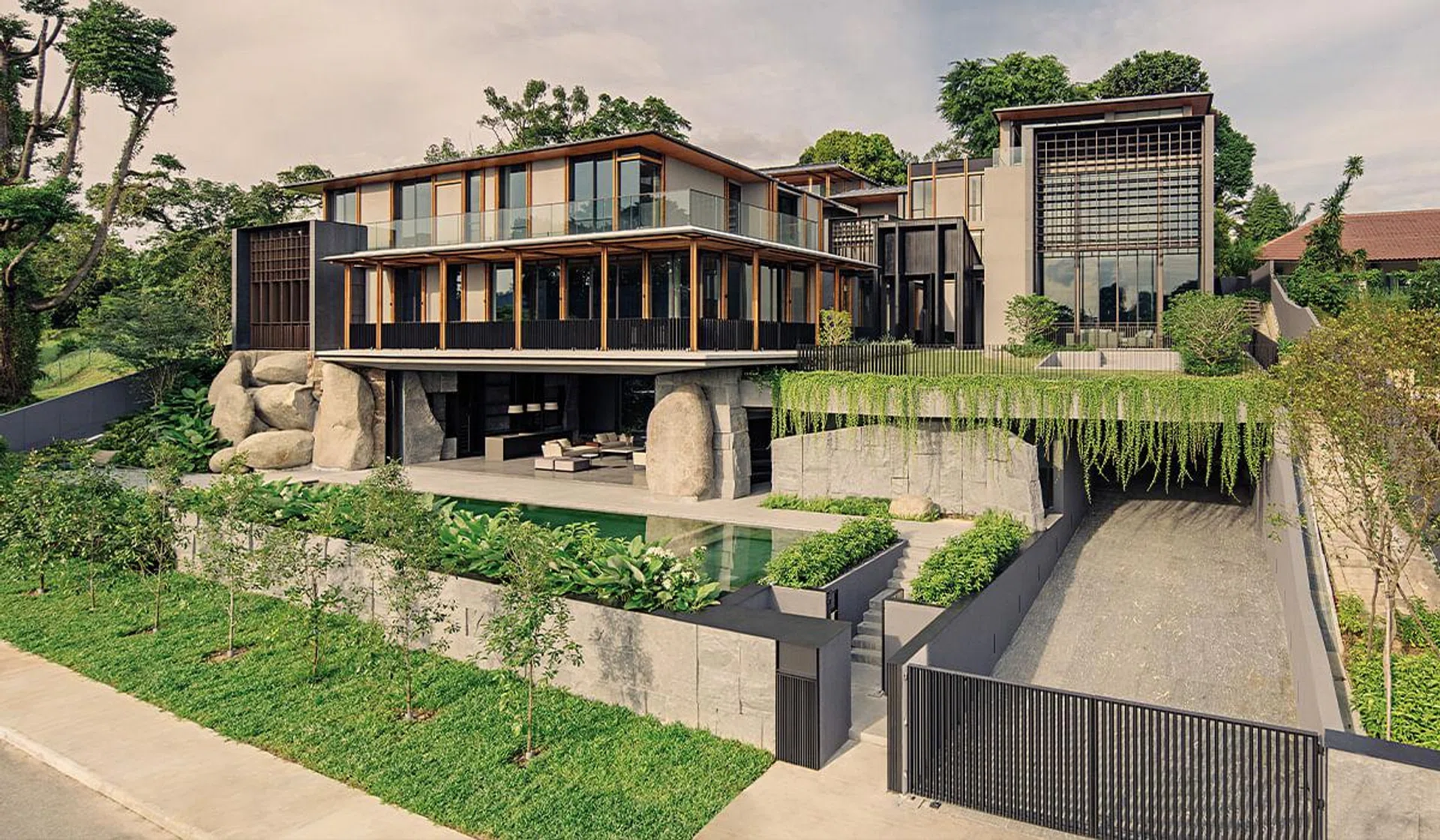 This new residential project by Park + Associates for a large extended family is the epitome of tropical multi- generational living.