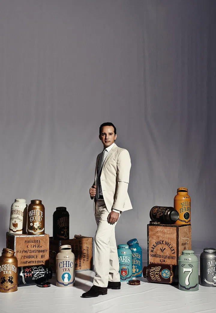 Bouqdib is behind the packaging of TWG Tea. He decided on yellow as the signature colour because Chinese emperors wore it.