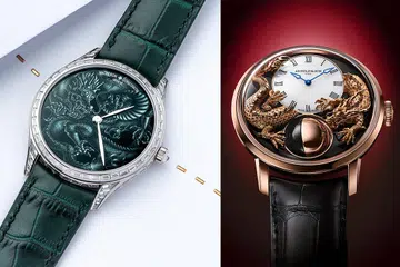 Vacheron Constantin's Les Cabinotiers Grisaille Dragon and Arnold & Son's Luna Magna Red Gold “Year of the Dragon”