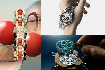 Images of the Clash Unlimited watch, Vacheron Constantin Overseas Chronograph with panda dial and the Piaget Polo Perpetual Chronograph being assembled.