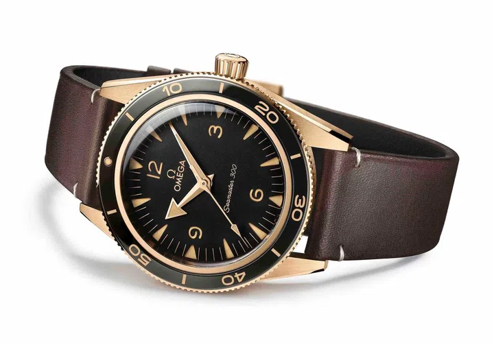 The Omega Seamaster 300 Bronze Gold.