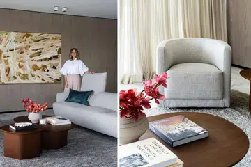 Interior stylist Kerrie-Ann Jones shares how she infused warmth and a sense of relaxation into this luxury harbourside apartment.