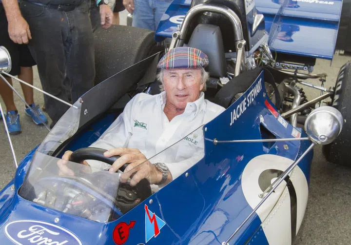 Rolex Testimonee Sir Jackie Stewart at the 2015 Rolex Monterey Motorsports Reunion. (Photo: Rolex/Stephan Cooper)