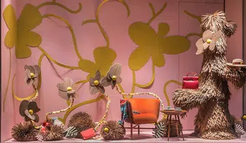 hermes lilian daubisse window display