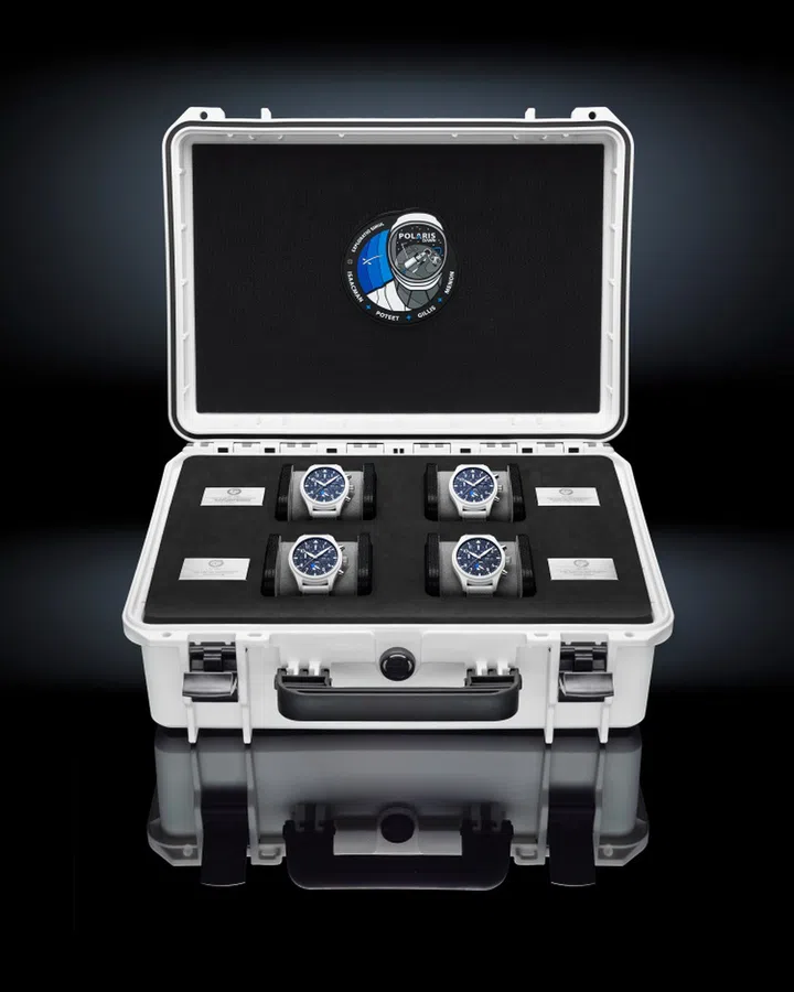 IWC Pilot’s Watch Chronograph Edition “Polaris Dawn” watches are a donation by the Swiss maison to fund-raise for St. Jude Children’s Research Hospital. (Photo: IWC)