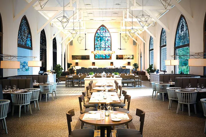 Wee has a passion for creating "complete concepts" for F&B outlets, which shows in the way themes are carried through in The Black Swan as well as The White Rabbit (above).