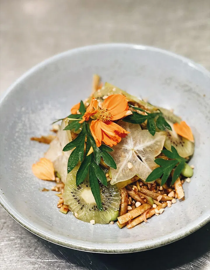 At Graft, the drinks and food feature herbs from its edible plot.