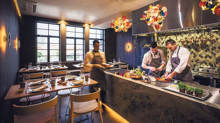 Braci was designed to resemble a private kitchen. 