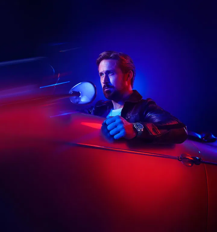 One of the shots from the TAG Heuer campaign, starring Ryan Gosling. 