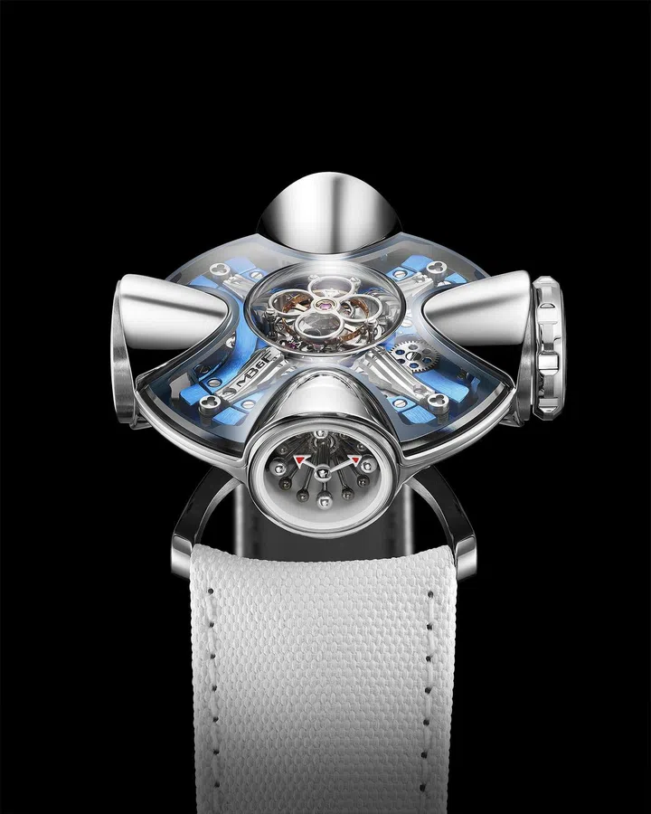 The time display of the MB&F HM11 Architect. (Photo: MB&F)