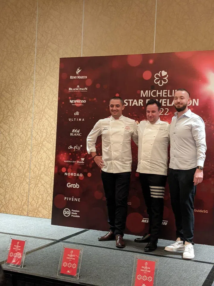 Chefs from the three-starred restaurants (Photo: Kenneth SZ Goh)