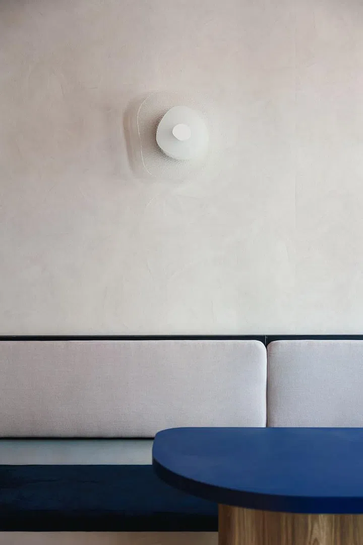 Lamps made from recycled glass at FURA. (Photo: Studio Gin&G)