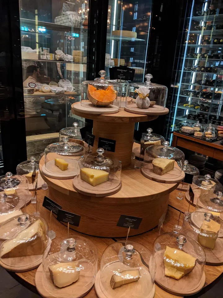 The cheese room in The Restaurant at Chedi Andermatt (Photo: Kenneth SZ Goh)