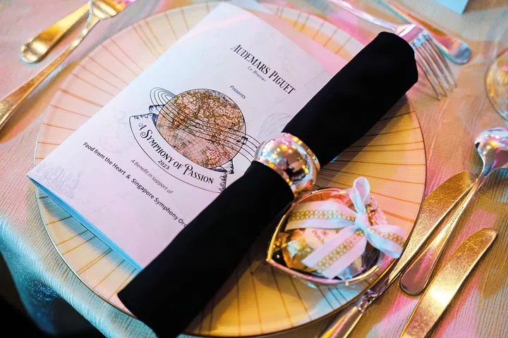 Table setting. (Photo: Singapore Symphony Orchestra)