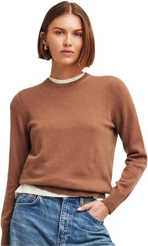 NAADAM Womens The Original Cashmere Crewneck Sweater | cashemere sweater