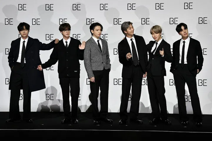 South Korean K-pop boy band BTS members (L to R) V, Jin, Jung Kook, RM, Jimin and J-Hope. (Photo: Jung Yeon-je / AFP)