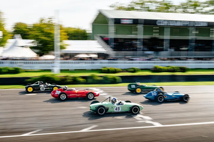 On-track action at the Goodwood Revival. (Photo: Jayson Fong)