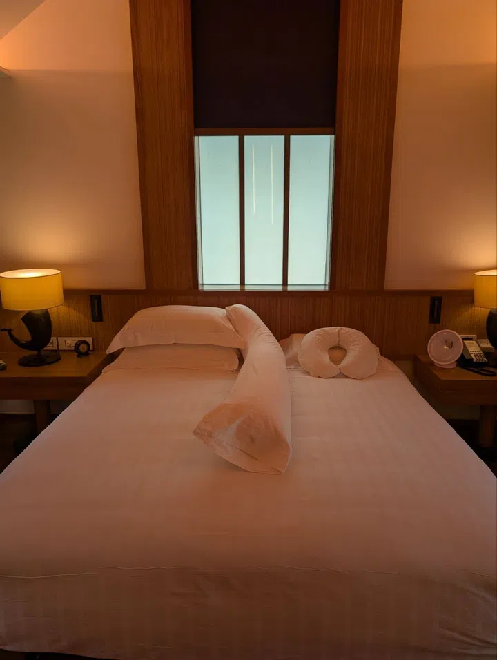 An assortment of pillows and a body bolster for optimal sleep. (Photo: Zawani Abdul Ghani)