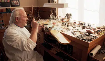 Master watchmaker Philippe Dufour in a still from Keeper of Time.