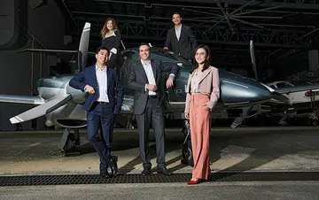 Joy fliers (clockwise from top left) Anne Wong, Shaun Ting, Seventeen Hu, Roch Hennessy, and Jason Bay.