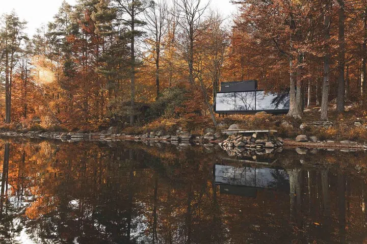 A peaceful hideaway in the Swedish woods, Vipp Shelter is a 55 sq m steel pod where guests stargaze before sleep and rise to bird song.