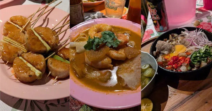 Street food dishes by the chefs at the event. 