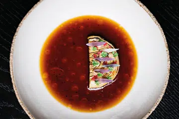 Known for its seasonal soups, Tian serves a version with Jerusalem artichoke, an invasive species in Austria.