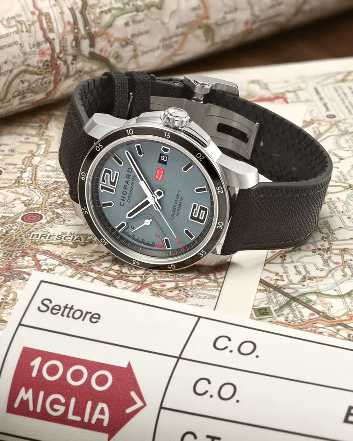 Chopard Mille Miglia GTS Power Control Grigio-Blu – 2026 Racing Edition inspired by the historic Italian Mille Miglia endurance race.
