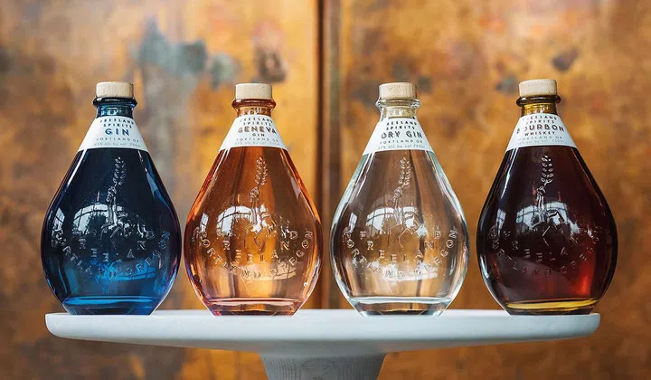 Small batch gins and bourbon. (Photo: Freeland Spirits)