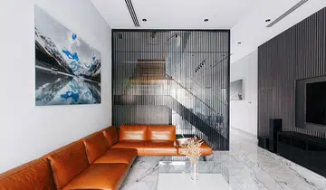 Living room of semi-detached luxury home in Jalan Sahabat
