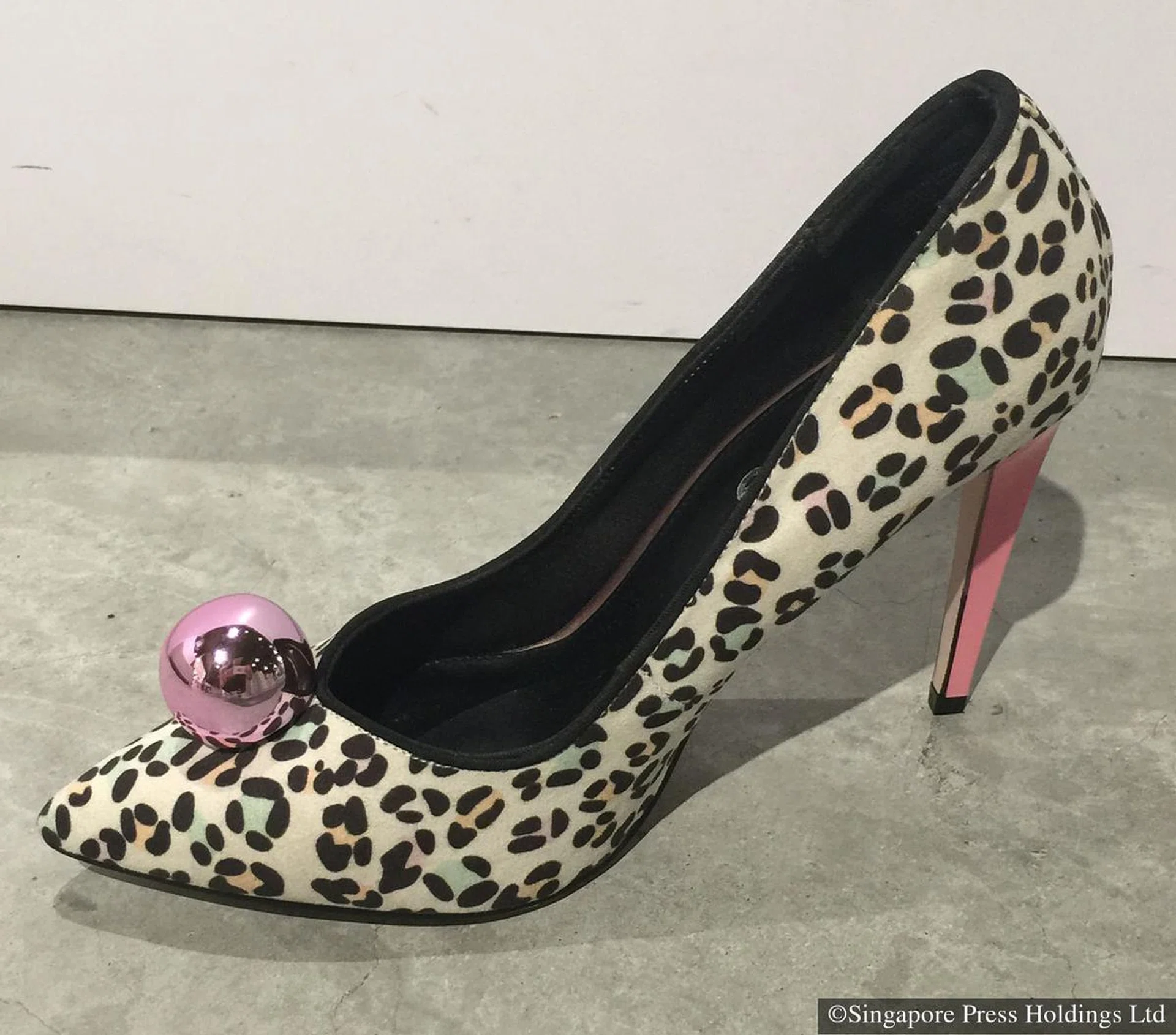 Leopard print heels from Kurt Geiger.