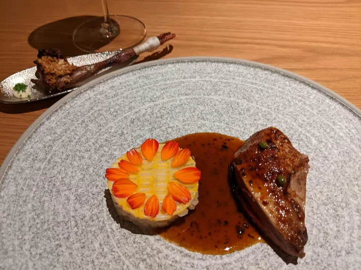 Dry-aged pigeon with barley risotto (Photo: Kenneth SZ Goh)