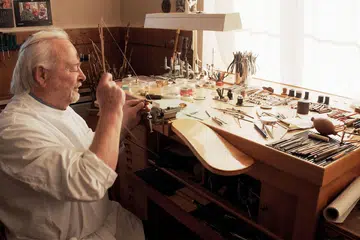 Master watchmaker Philippe Dufour in a still from Keeper of Time.