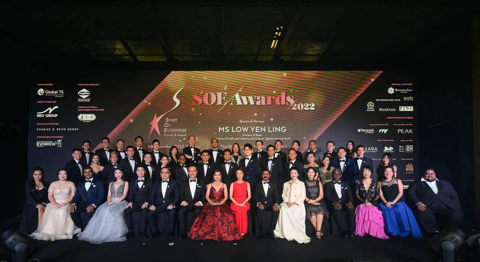 45 entrepreneurs were honoured at the SOE Awards 2022 (Photos: Spirit of Enterprise Awards) 