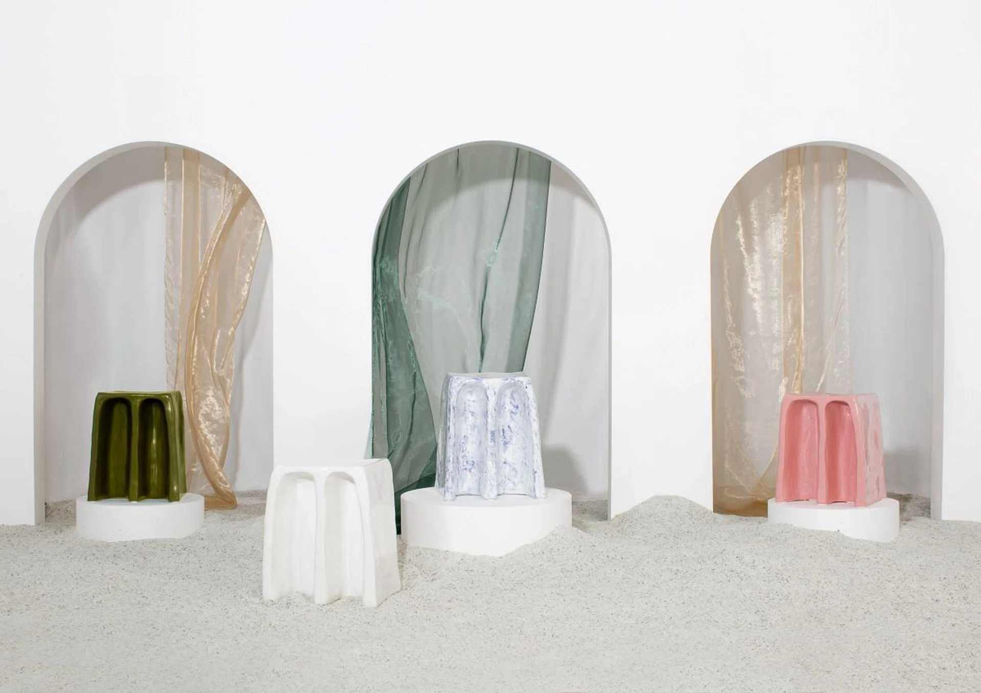 The ceramic Chou Chou stool or side table from Pulpo doubles as a sculpture. (Photo: Pulpo)